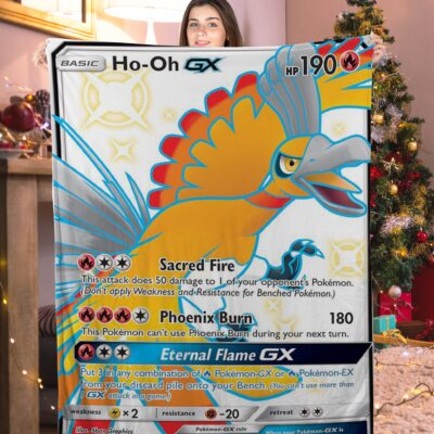 Pokemon Ho-Oh GX Pokemon Card Blanket 650057