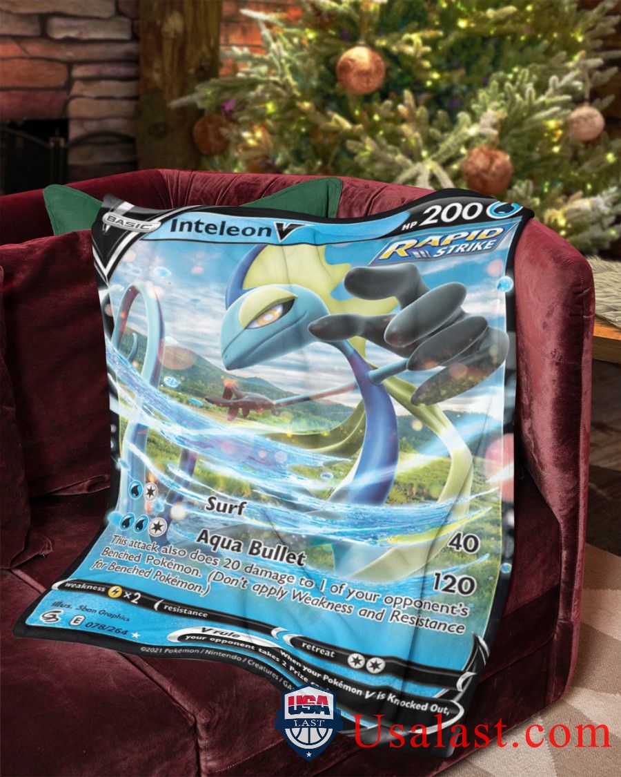 Pokemon Inteleon V Rapid Strike Blanket -XJEDX-9651 - Image 2