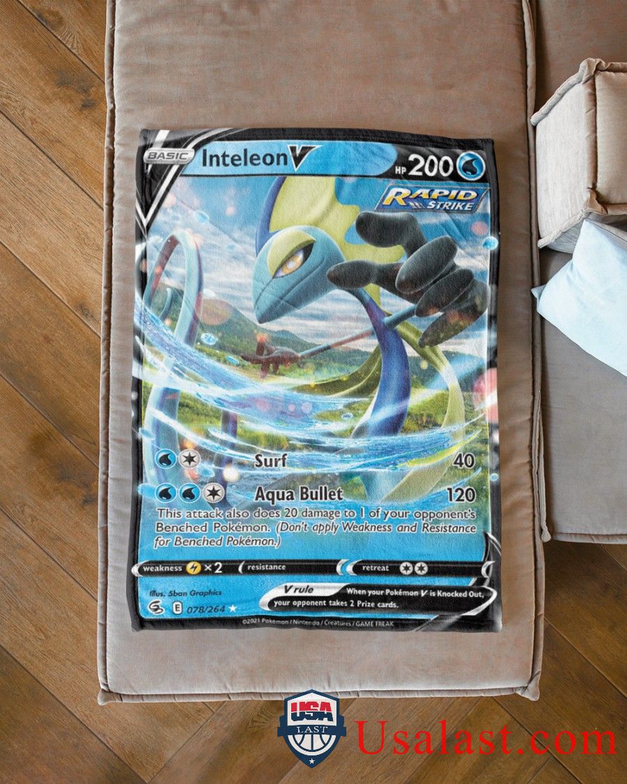 Pokemon Inteleon V Rapid Strike Blanket -XJEDX-9651 - Image 3