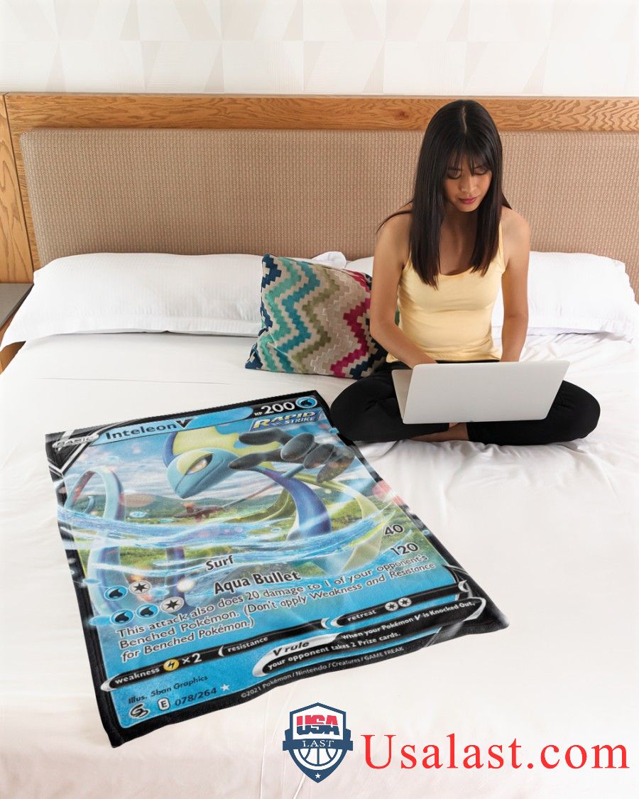 Pokemon Inteleon V Rapid Strike Blanket -XJEDX-9651 - Image 4