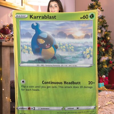 Pokemon Karrablast Pokemon Card Blanket 354801