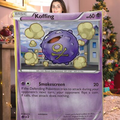 Pokemon Koffing Pokemon Card Blanket 747453