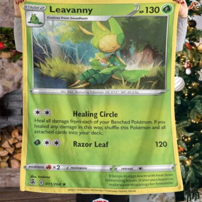 Pokemon Leavanny Fusion Strike Blanket   -TD7KF-1662