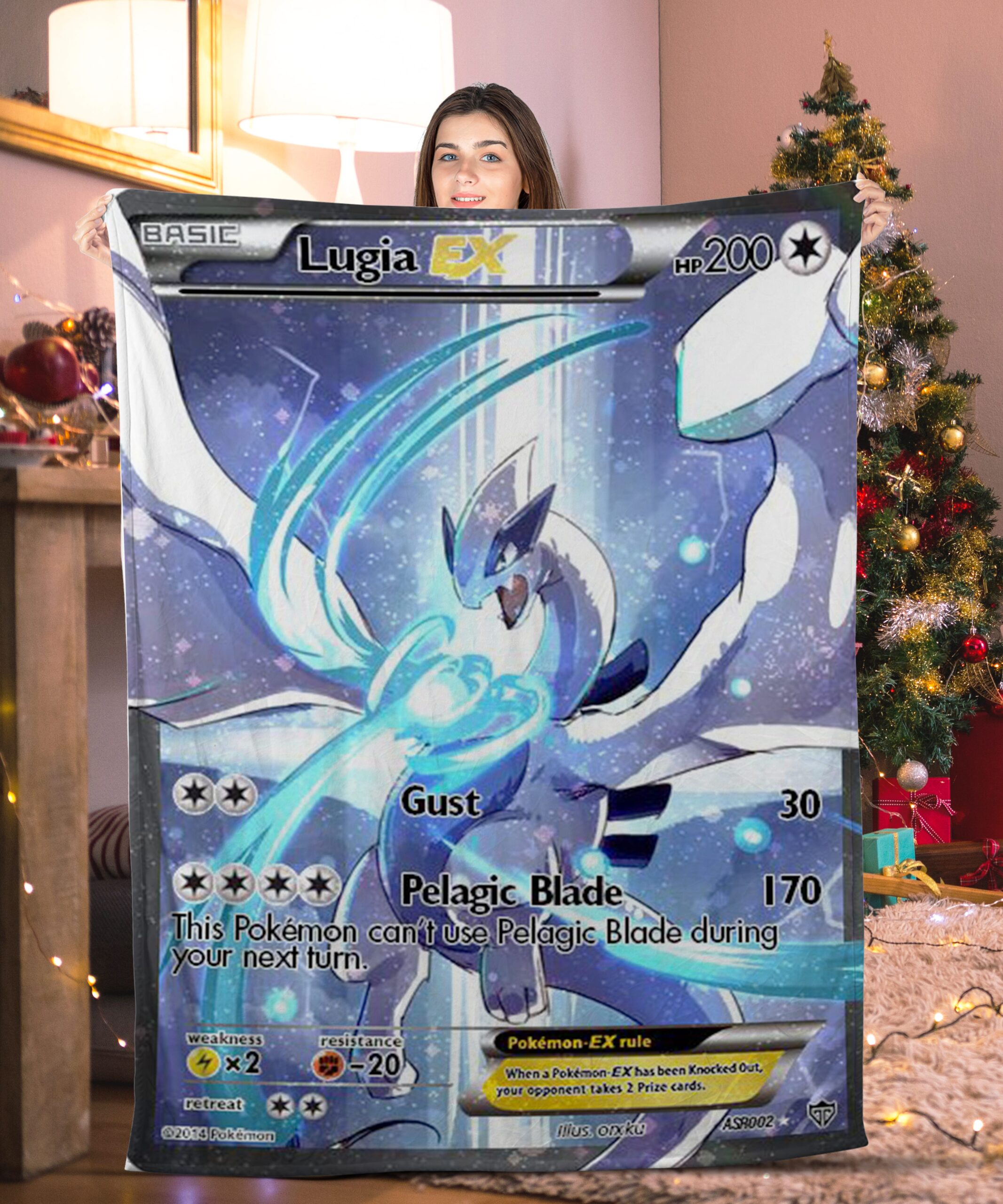 Pokemon Lugia EX Pokemon Card Blanket 138084