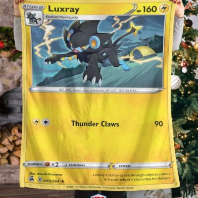 Pokemon Luxray Fusion Strike Soft Blanket   -TJUPD-2464