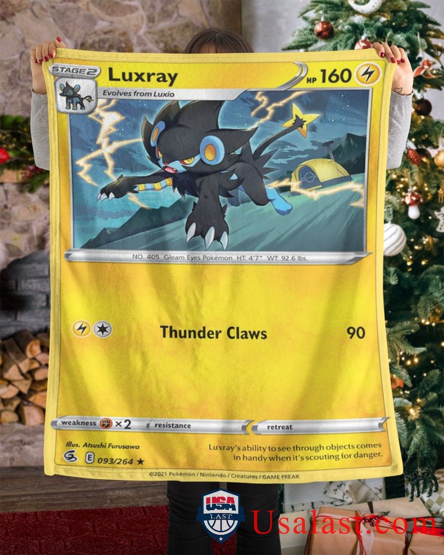 Pokemon Luxray Fusion Strike Soft Blanket -TJUPD-2464