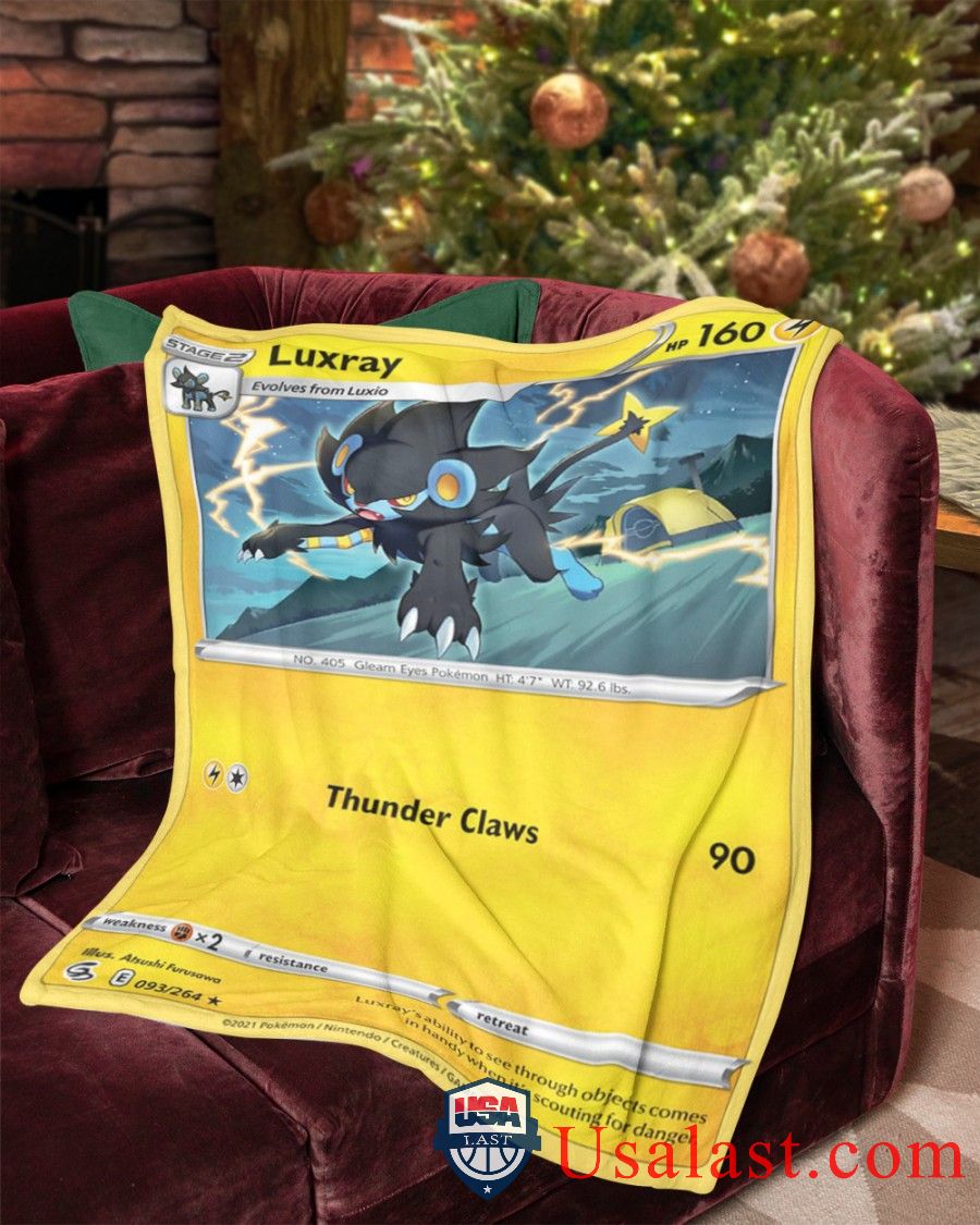 Pokemon Luxray Fusion Strike Soft Blanket -TJUPD-2464 - Image 2