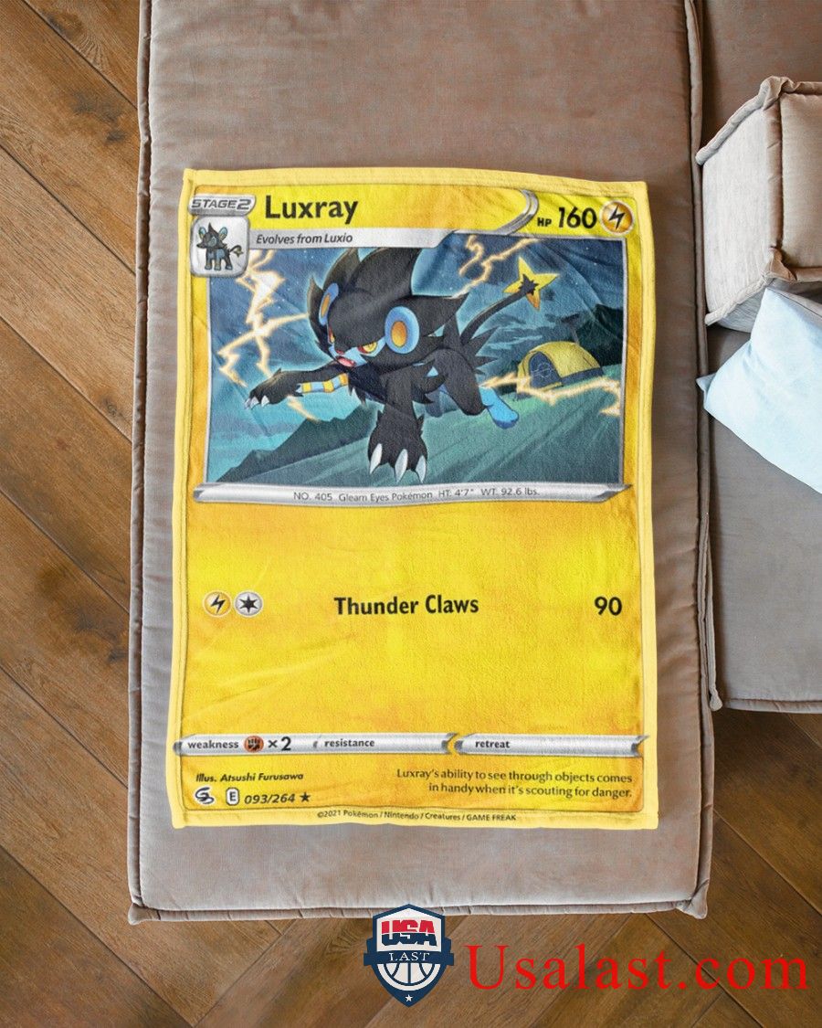 Pokemon Luxray Fusion Strike Soft Blanket -TJUPD-2464 - Image 3