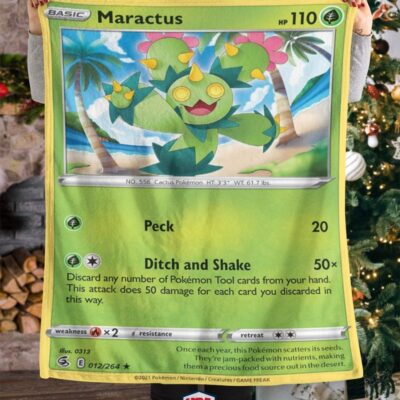 Pokemon Maractus Fusion Strike Blanket   -IIXP1-4980