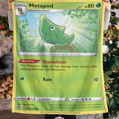 Pokemon Metapod Fusion Strike Blanket   -DFJ9W-3433
