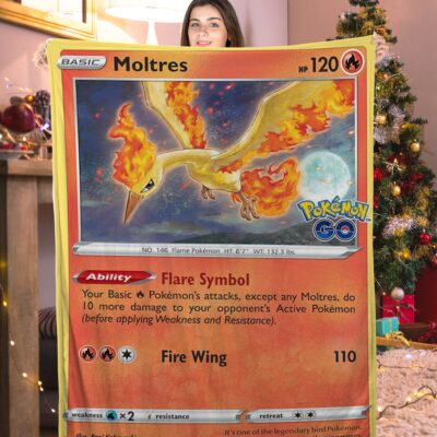 Pokemon Moltres Pokemon Card Blanket 515396