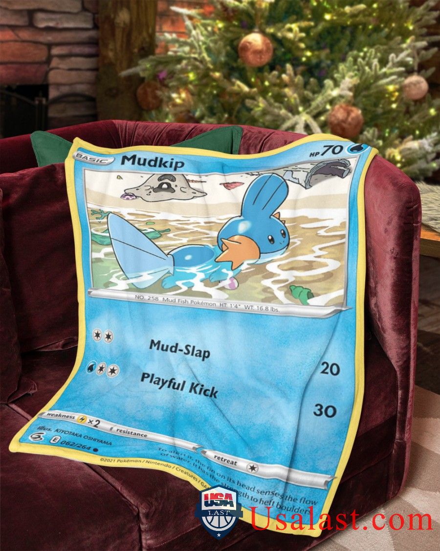 Pokemon Mudkip Fusion Strike Blanket -EWYGX-8179 - Image 2