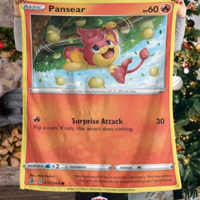 Pokemon Pansear Fusion Strike Blanket   -J4EPW-9595