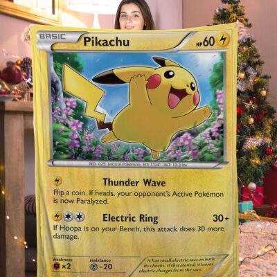 Pokemon Pikachu Pokemon Card Blanket 510315