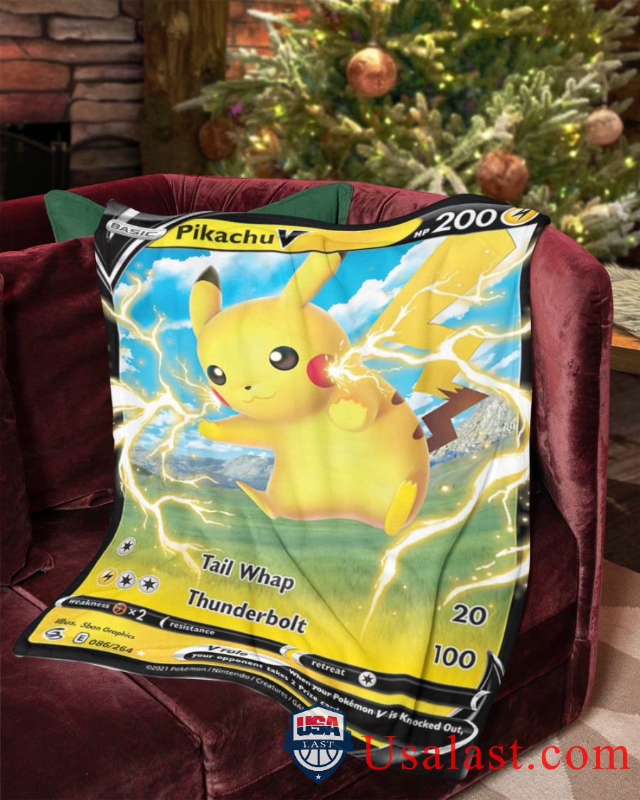 Pokemon Pikachu V Fusion Strike Blanket -FX5JD-9899 - Image 2