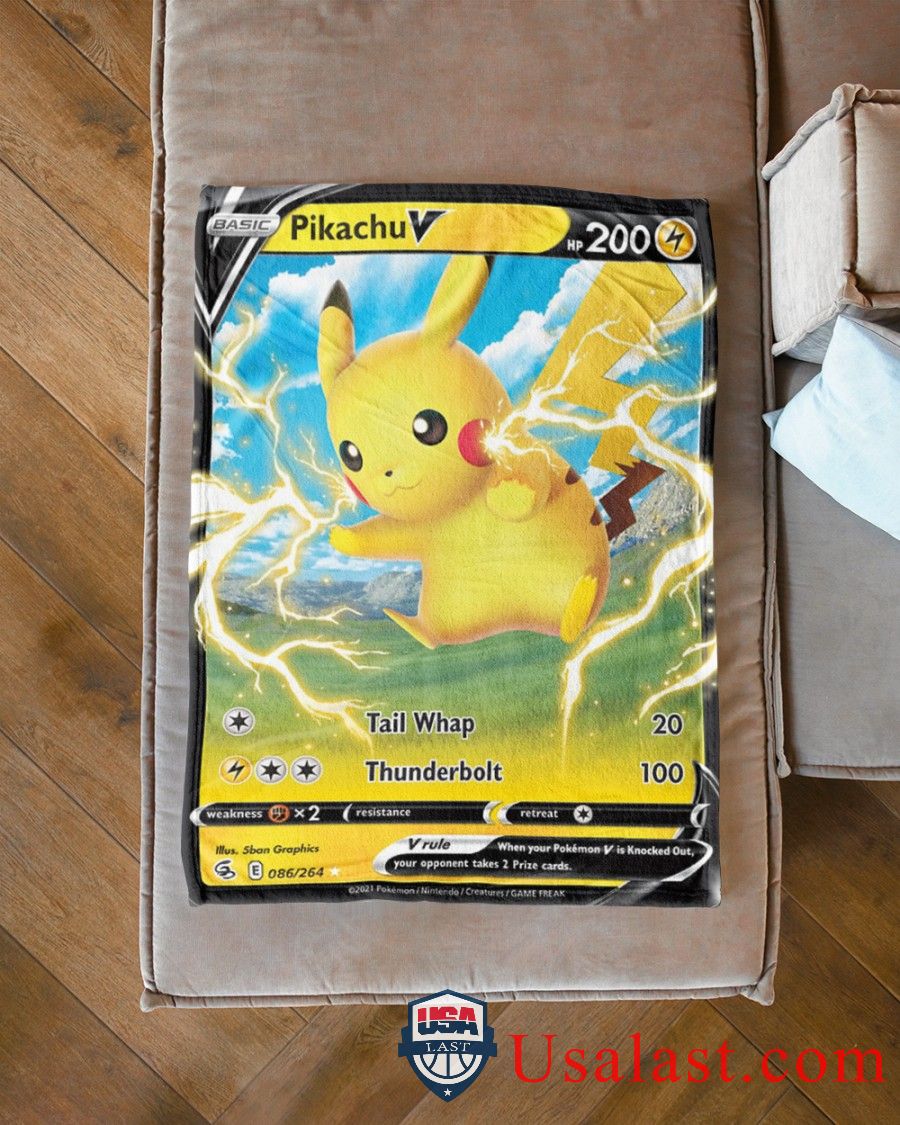 Pokemon Pikachu V Fusion Strike Blanket -FX5JD-9899 - Image 3