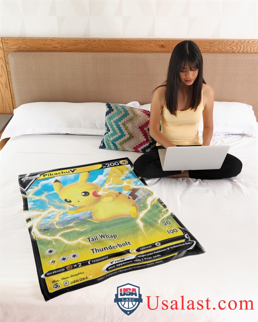 Pokemon Pikachu V Fusion Strike Blanket -FX5JD-9899 - Image 4