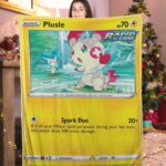 Pokemon Plusle Pokemon Card Blanket 630056