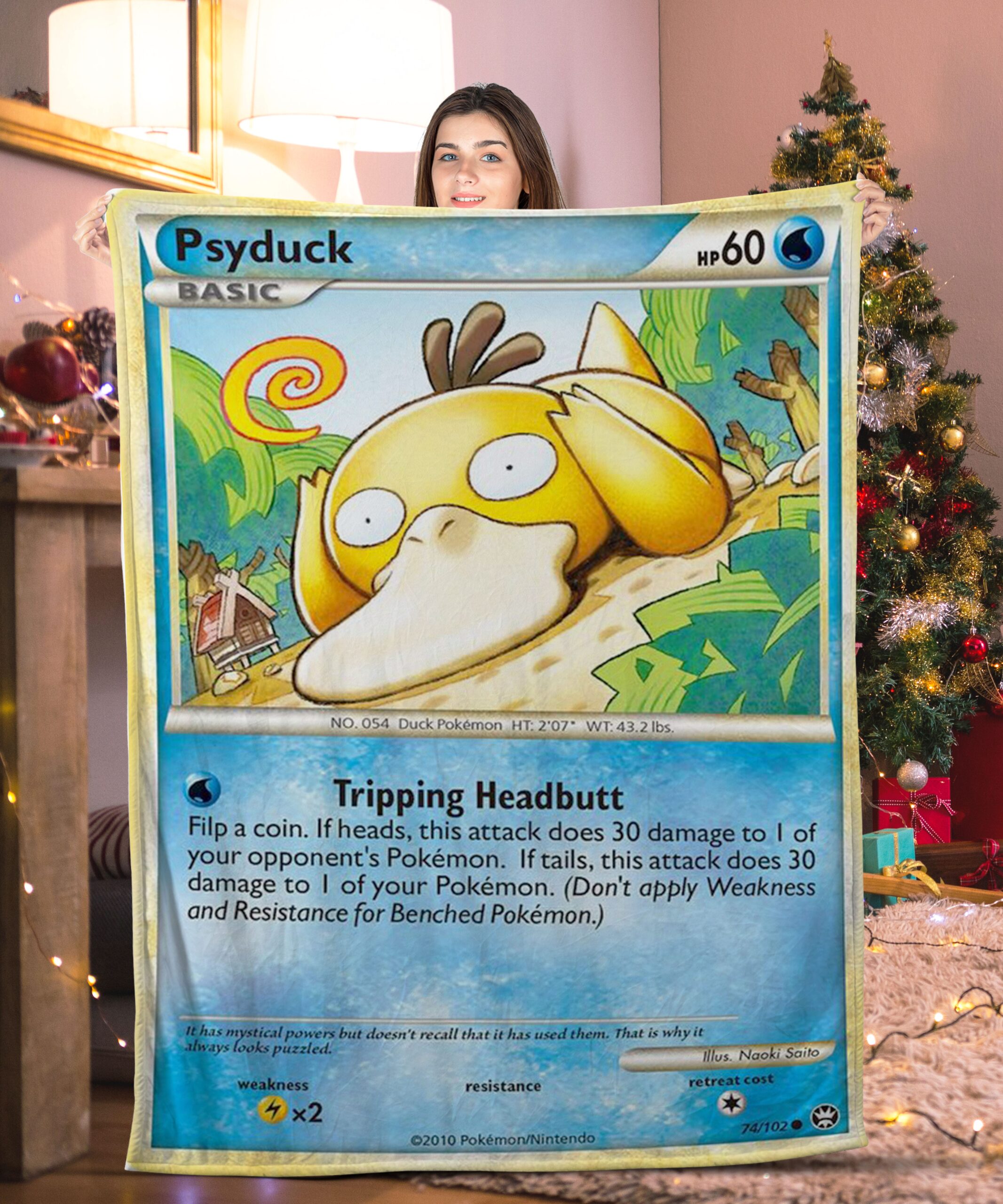 Pokemon Psyduck Pokemon Card Blanket 708559