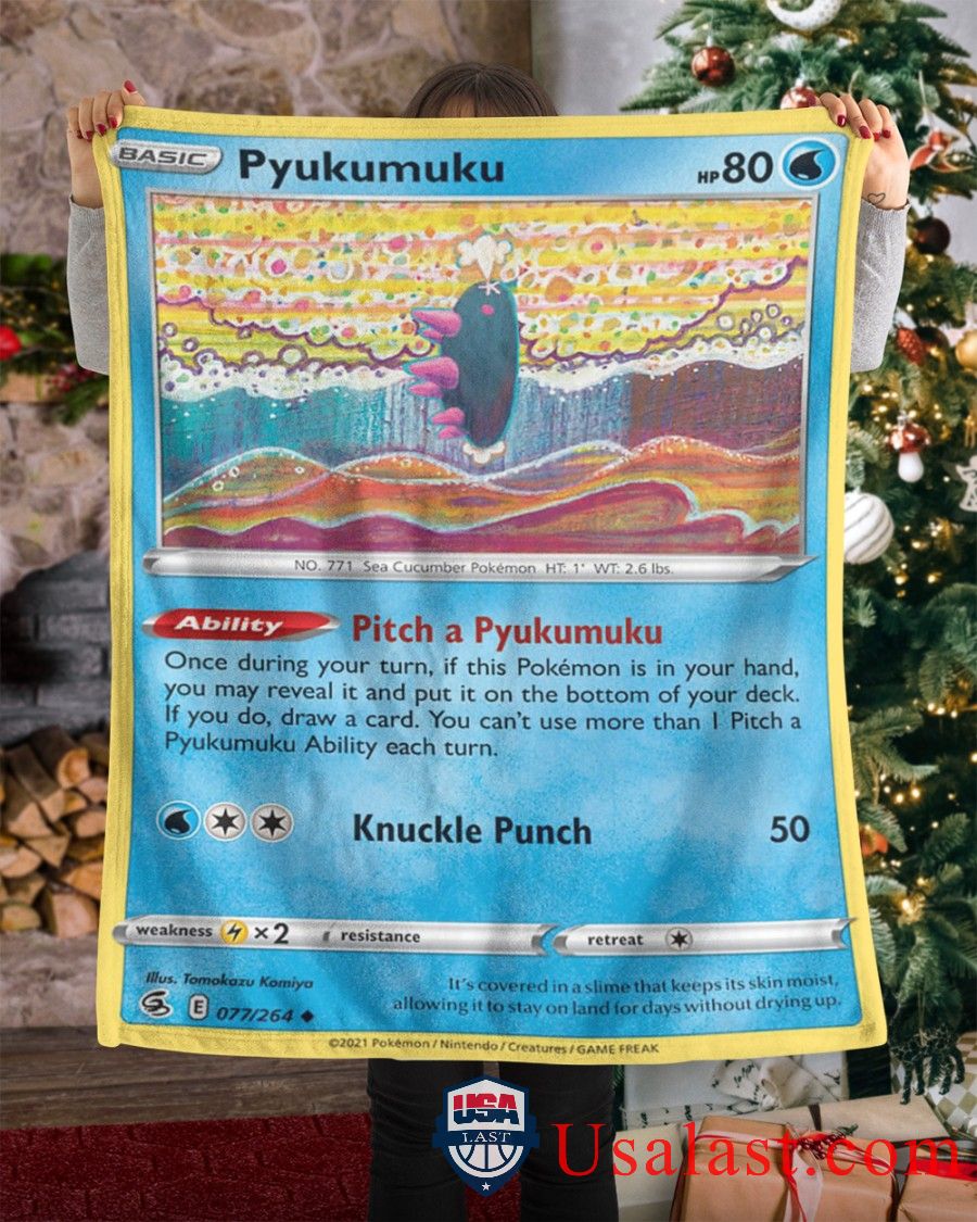 Pokemon Pyukumuku Fusion Strike Blanket -U5WR5-3188