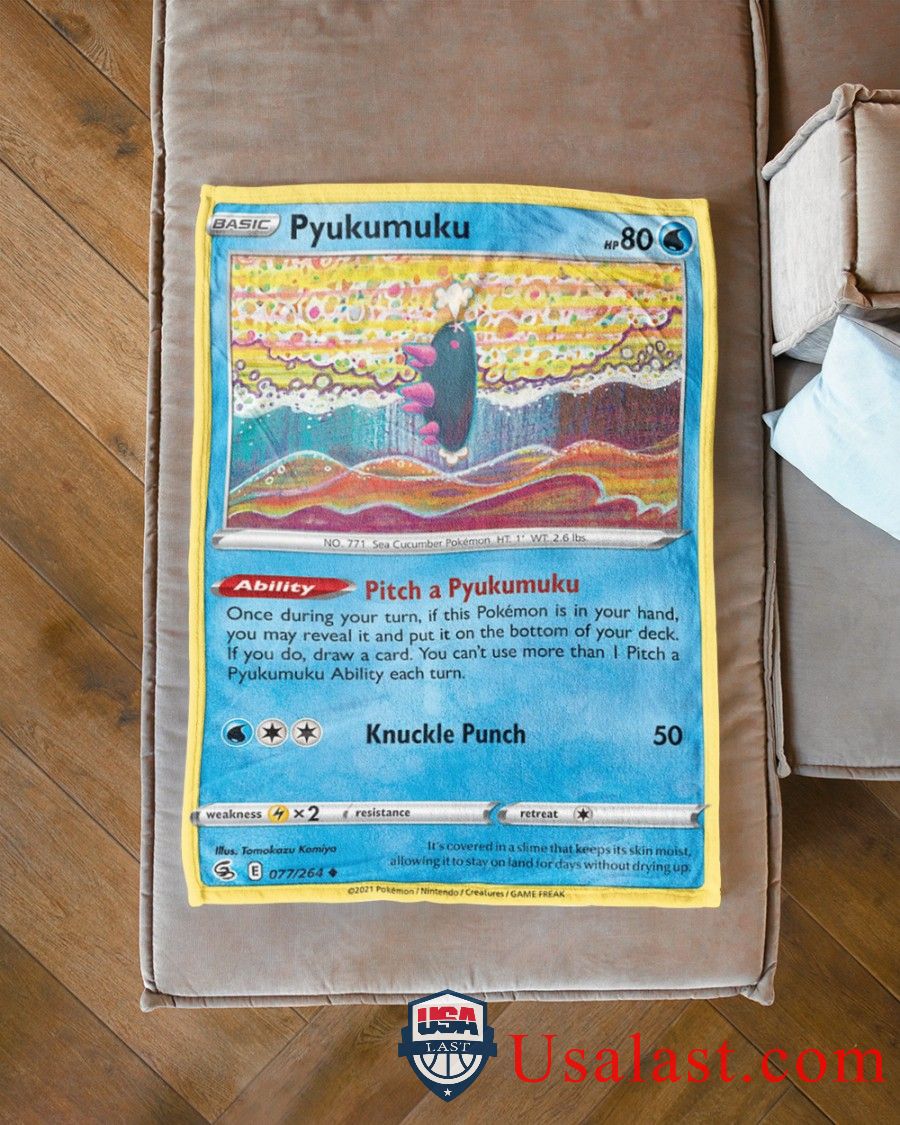Pokemon Pyukumuku Fusion Strike Blanket -U5WR5-3188 - Image 3