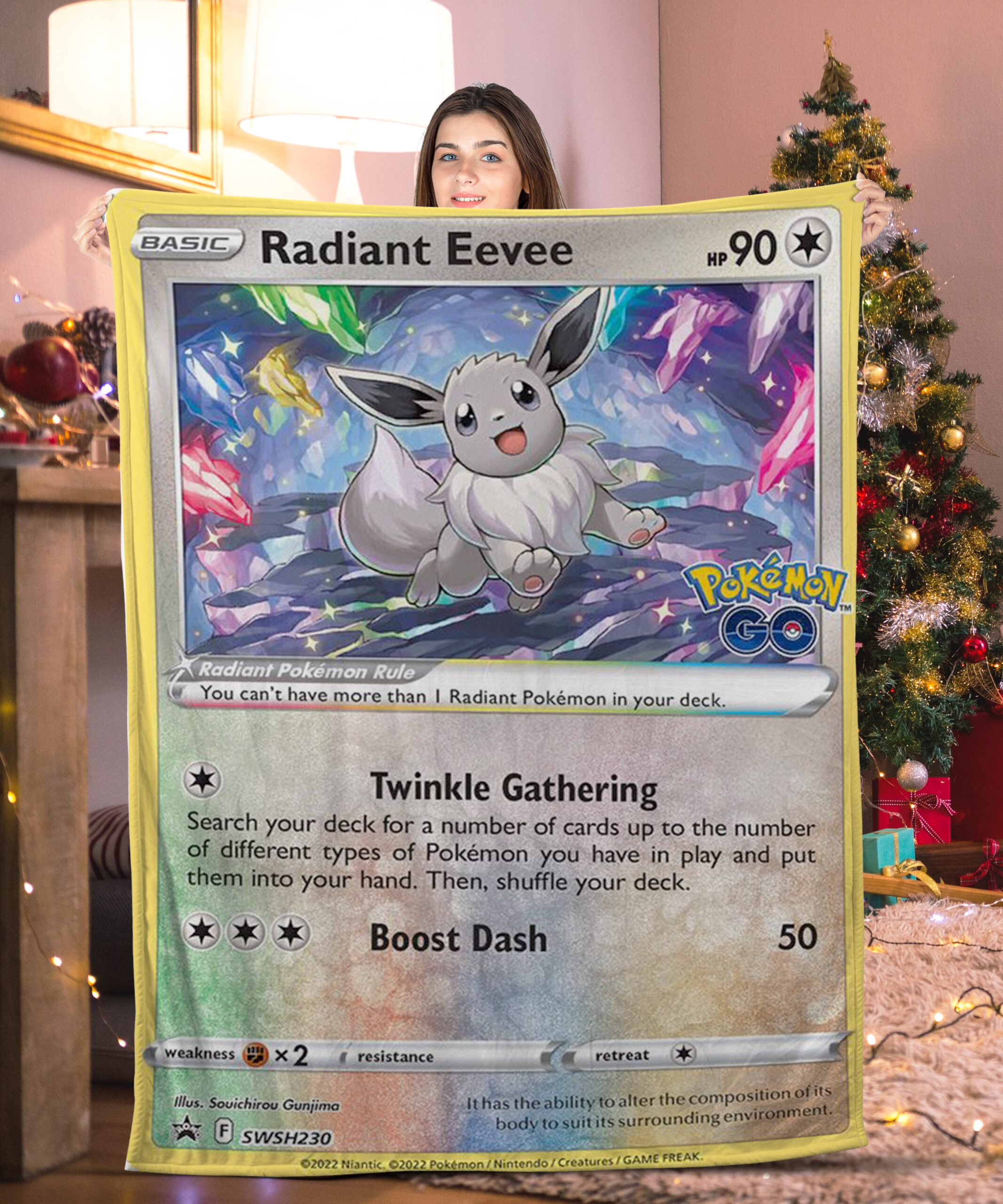 Pokemon Radiant Eevee Pokemon Card Blanket 621501