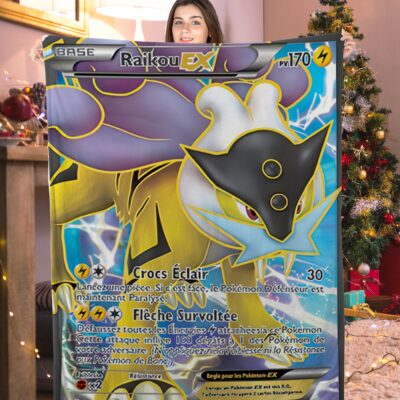 Pokemon Raikou EX Pokemon Card Blanket 993899
