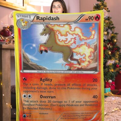 Pokemon Rapidash Pokemon Card Blanket 480207