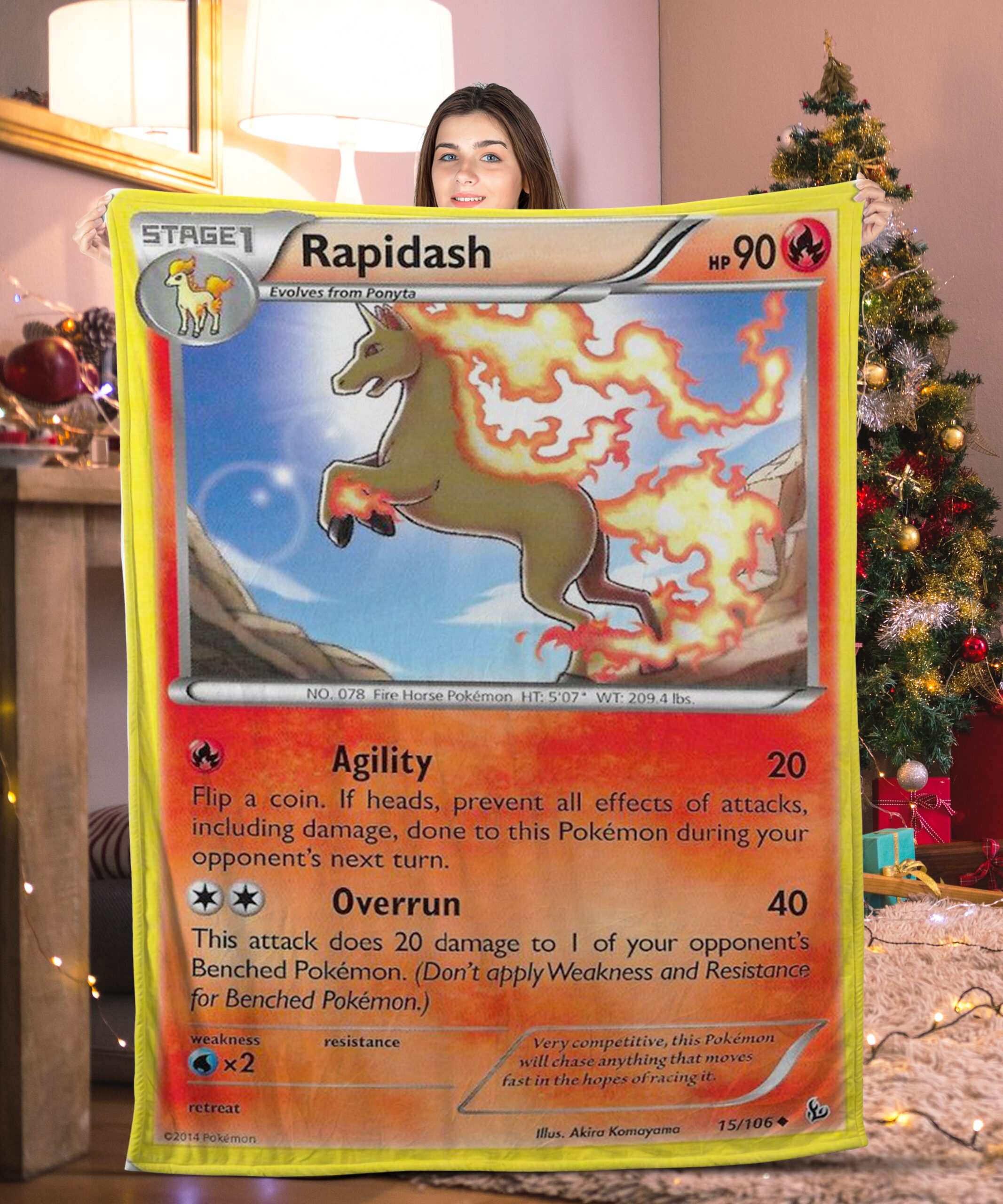 Pokemon Rapidash Pokemon Card Blanket 480207