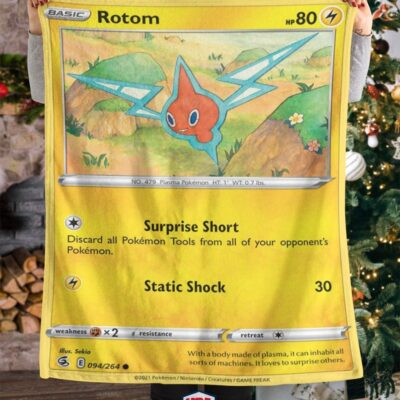 Pokemon Rotom Fusion Strike Soft Blanket   -WNA2K-6015