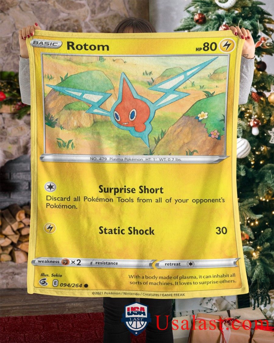 Pokemon Rotom Fusion Strike Soft Blanket -WNA2K-6015