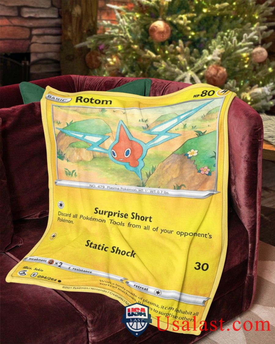 Pokemon Rotom Fusion Strike Soft Blanket -WNA2K-6015 - Image 2