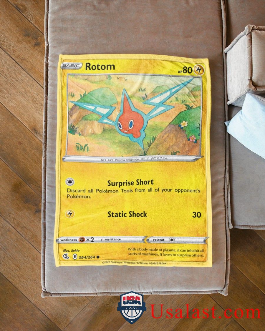 Pokemon Rotom Fusion Strike Soft Blanket -WNA2K-6015 - Image 3