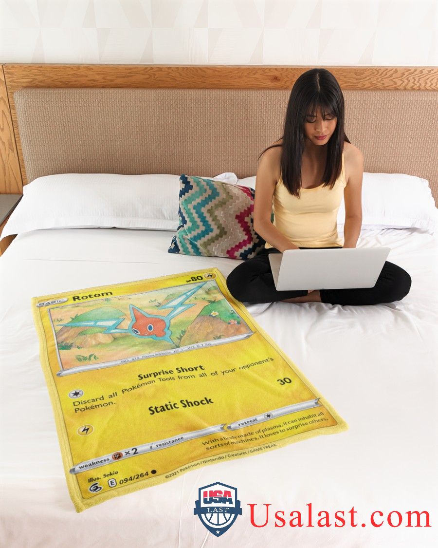 Pokemon Rotom Fusion Strike Soft Blanket -WNA2K-6015 - Image 4