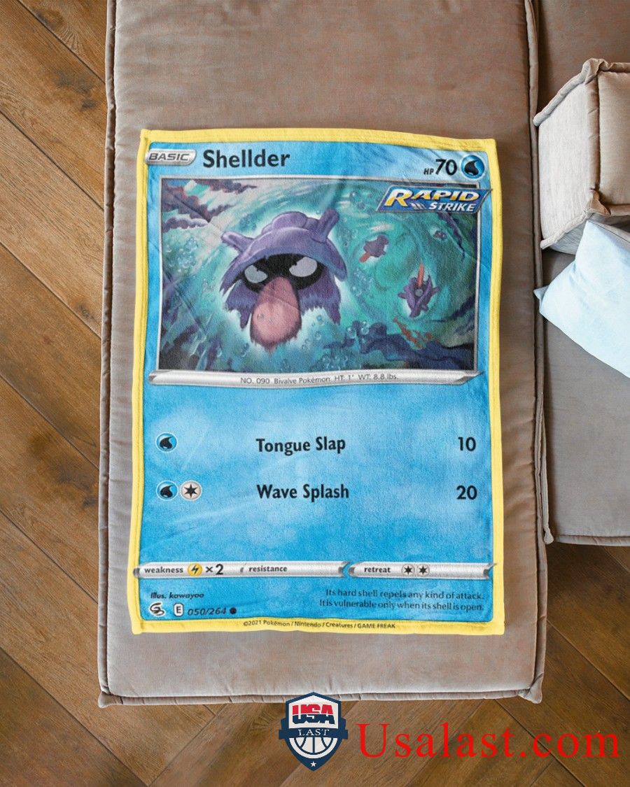 Pokemon Shellder Rapid Strike Blanket -VBIHW-6822 - Image 3