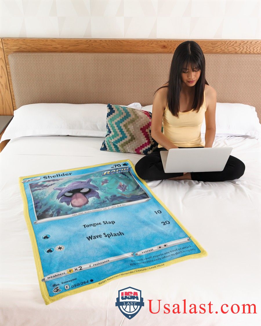 Pokemon Shellder Rapid Strike Blanket -VBIHW-6822 - Image 4