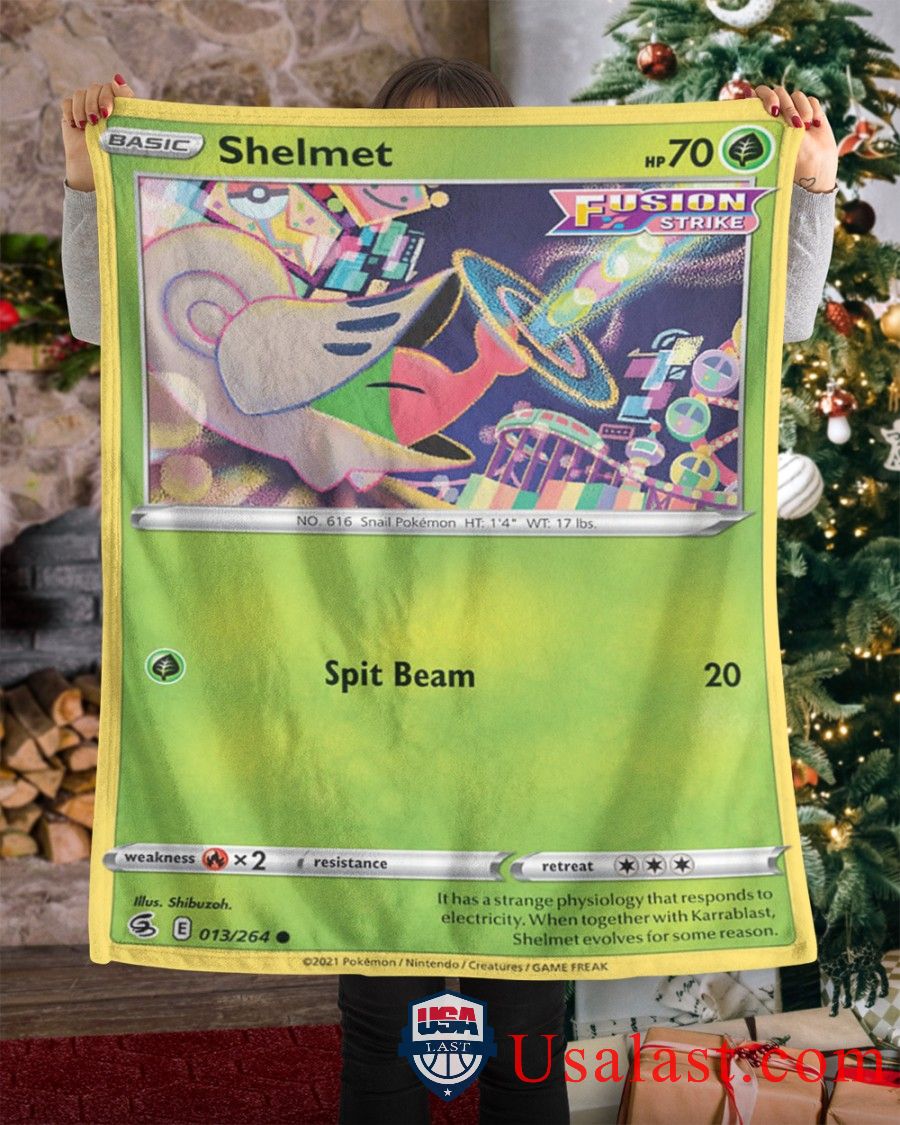 Pokemon Shelmet Fusion Strike Blanket -AYOWK-6646