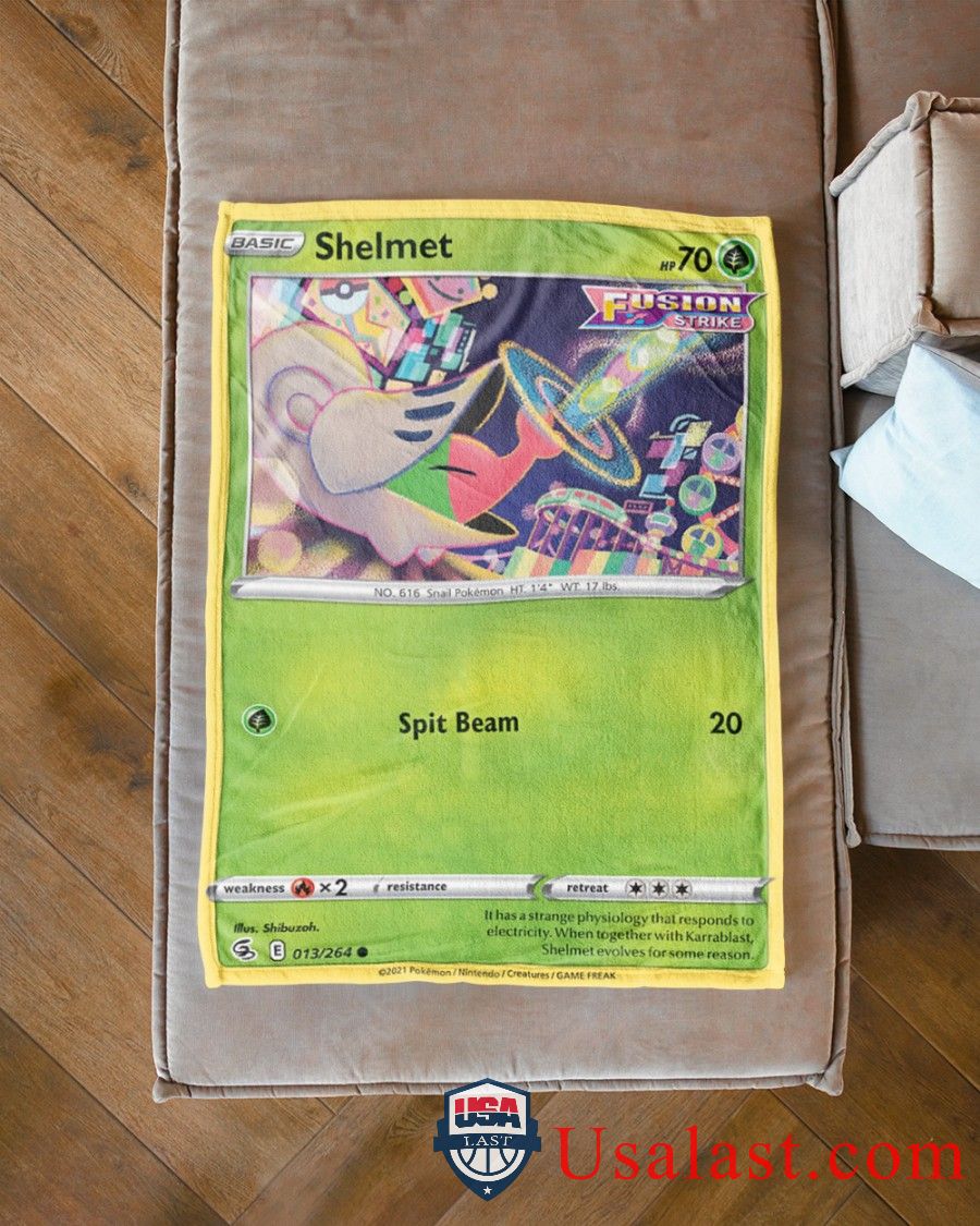 Pokemon Shelmet Fusion Strike Blanket -AYOWK-6646 - Image 3
