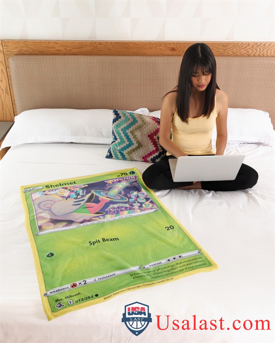 Pokemon Shelmet Fusion Strike Blanket -AYOWK-6646 - Image 4
