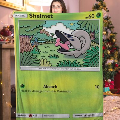 Pokemon Shelmet Pokemon Card Blanket 573474