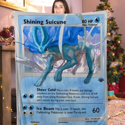 Pokemon Shining Suicune Pokemon Card Blanket 370981