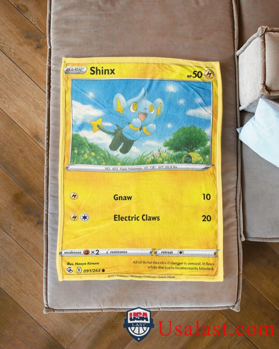 Pokemon Shinx Fusion Strike Soft Blanket -LQA5E-3354 - Image 3