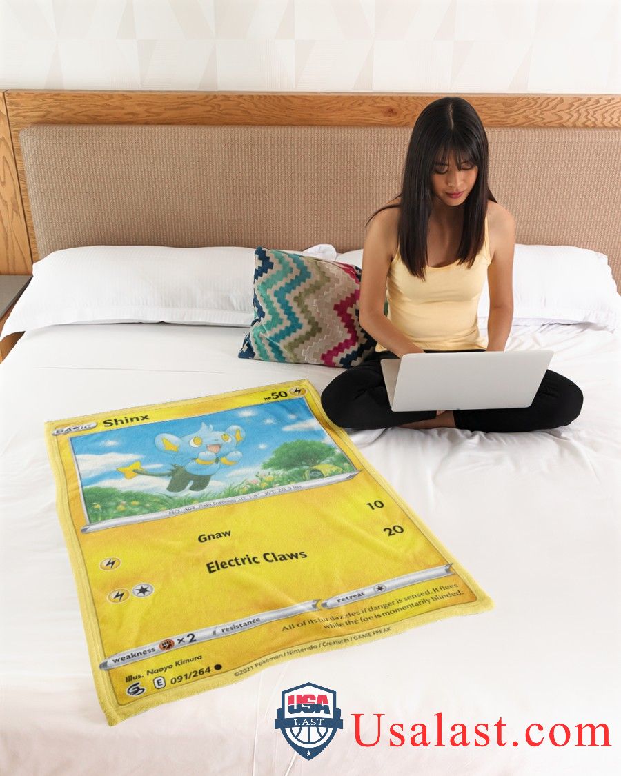 Pokemon Shinx Fusion Strike Soft Blanket -LQA5E-3354 - Image 4