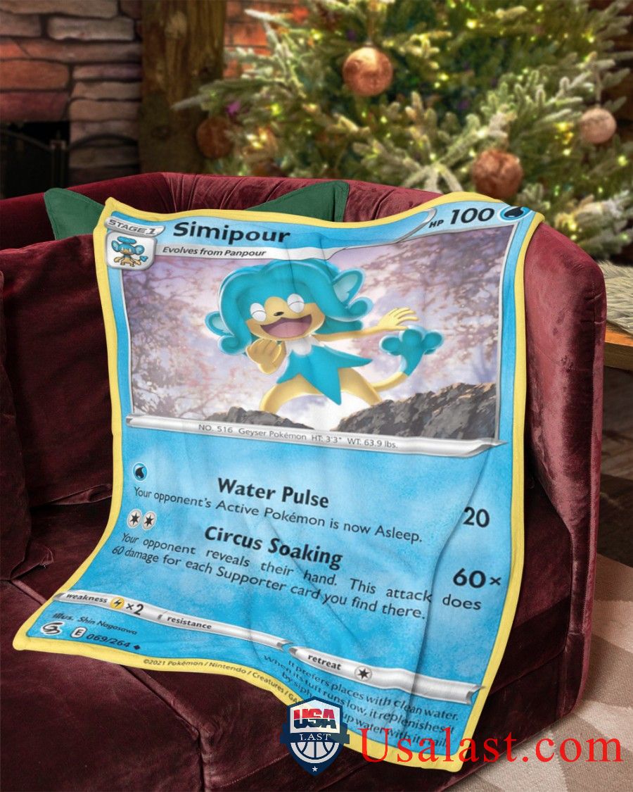 Pokemon Simipour Fusion Strike Blanket -APV4X-6923 - Image 2