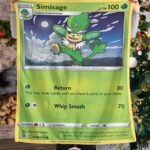 Pokemon Simisage Single Strike Blanket   -8WJVQ-7285