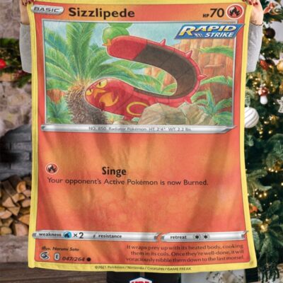 Pokemon Sizzlipede Rapid Strike Blanket   -7EDAF-2552