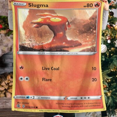Pokemon Slugma Fusion Strike Blanket   -6WJGB-8051