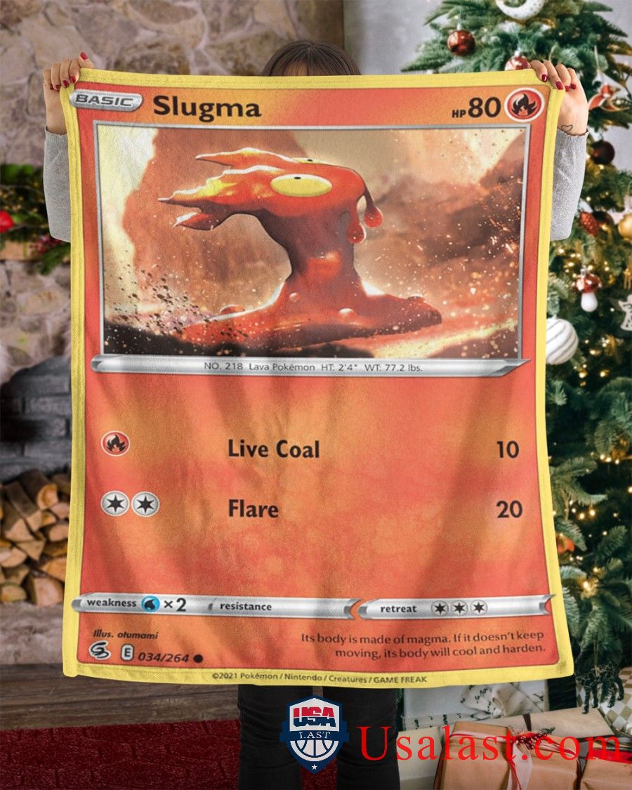 Pokemon Slugma Fusion Strike Blanket -6WJGB-8051