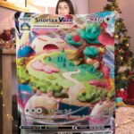 Pokemon Snorlax VMAX Pokemon Card Blanket 490946