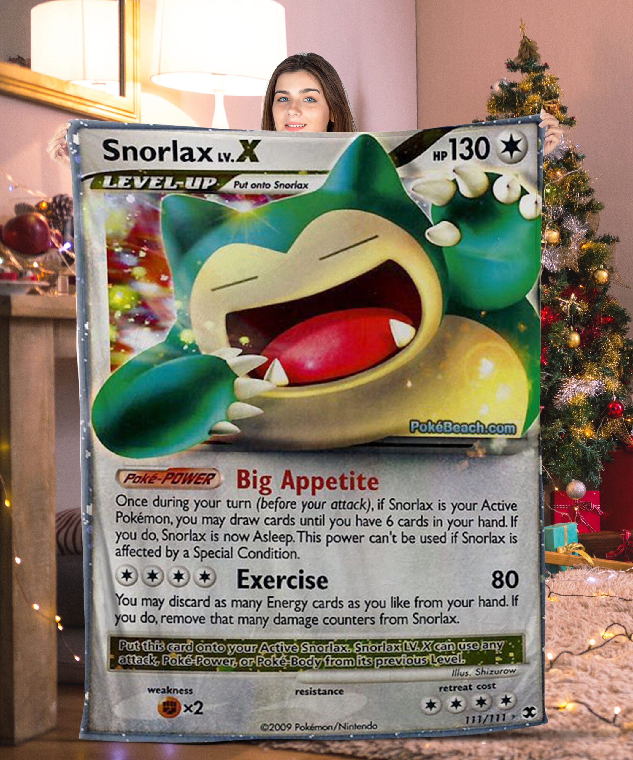 Pokemon Snorlax X Pokemon Card Blanket 486099